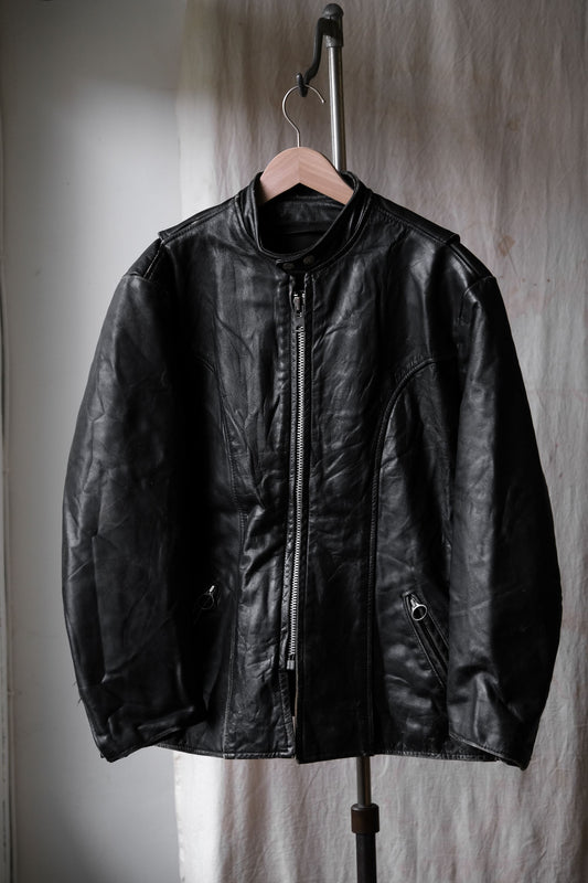 1980’s “Brooks” Leather Biker Jacket Made in USA Talon Zipper 80年代古著拉鏈騎士皮衣