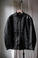 1980's "Brooks" Leather Biker Jacket Made in USA Talon Zipper 80s vintage zipper rider leather jacket