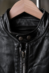 1980's "Brooks" Leather Biker Jacket Made in USA Talon Zipper 80s vintage zipper rider leather jacket