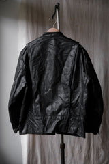 1980's "Brooks" Leather Biker Jacket Made in USA Talon Zipper 80s vintage zipper rider leather jacket