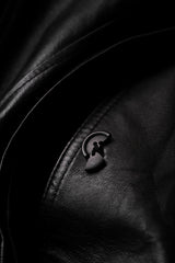 COMME CA ISM Belted Leather Coat Japanese brand vintage leather belt short coat