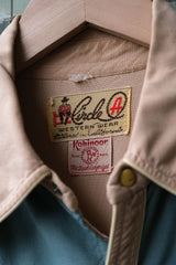 1940's "Circle A" 2-Tone Western Shirt 1940s Vintage Western Shirt