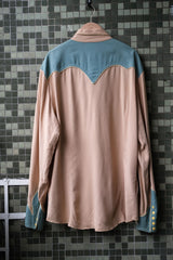 1940's "Circle A" 2-Tone Western Shirt 1940s Vintage Western Shirt