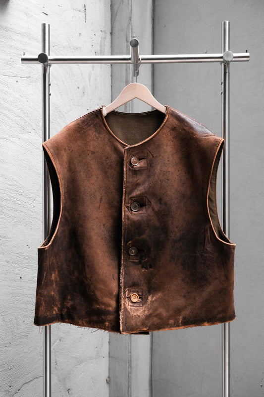British Army 1940’s Jerkin Leather Vest 英軍公發皮革背心