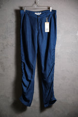 Katharine Hamnett London Linen/Tencel Wrinkle Pants British designer brand linen and Tencel blended wrinkled trousers