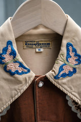Gruber & Rosen 1940’s 2-Tone Embroidered Western Shirt 古著蝴蝶刺繡西部襯衫