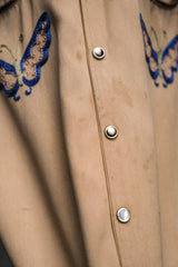 Gruber & Rosen 1940’s 2-Tone Embroidered Western Shirt 古著蝴蝶刺繡西部襯衫