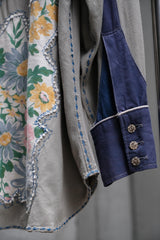Best Tailor Inc. 1940s Embroidered Western Shirt - Vintage Print, Appliqué, Embroidery, Rhinestone Buttons