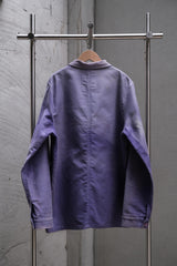 Le Mont St Michel Moleskin Work Jacket 現代品 紫藍色鼴鼠皮工裝外套