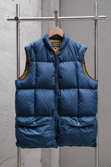 Vtg Rare 1950s~60s Eddie Bauer 'Sunburst Tag' Boxy Quilted Down Puffer Vest – Made in USA Talon Zipper 美國古著戶外老牌羽絨背心