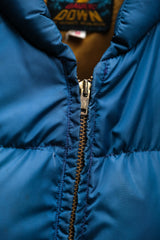 Vtg Rare 1950s~60s Eddie Bauer 'Sunburst Tag' Boxy Quilted Down Puffer Vest – Made in USA Talon Zipper 美國古著戶外老牌羽絨背心