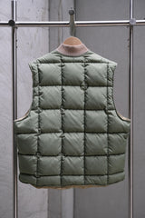 1950s~60s Eddie Bauer Rib-Knit Collar Quilted Down Vest Talon Zipper 美國古著戶外老牌羽絨背心 薄荷綠