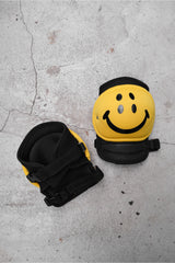 Kapital Rain Smiley Knee Pads with Hirata Kazuhiro's Smiley Face Logo
