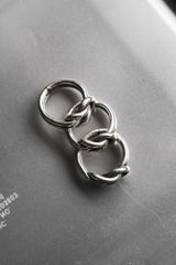 Thick knot sterling silver 999 ring