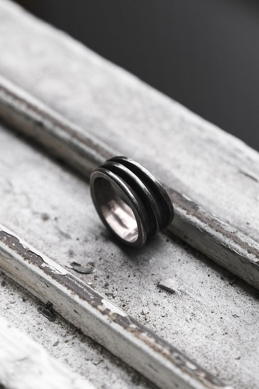 Triple Line Sterling Silver Ring