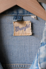 Wrangler blue bell 1960's 24MJZ Denim Jacket CONMAR Zip 60s vintage blue denim zipper jacket made in the United States