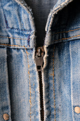 Wrangler blue bell 1960's 24MJZ Denim Jacket CONMAR Zip 60s vintage blue denim zipper jacket made in the United States