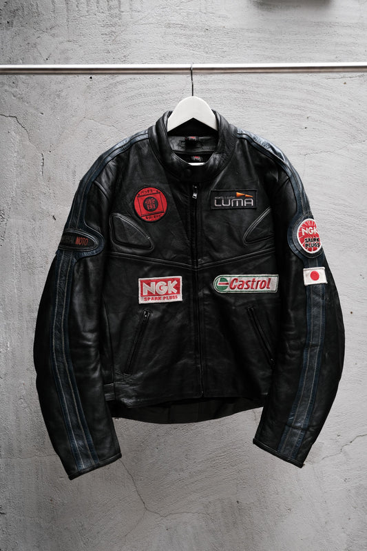 UNIVERSAL MOTO Vintage Leather Racing Jacket 復古賽車皮衣夾克