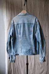 Wrangler blue bell 1960's 24MJZ Denim Jacket CONMAR Zip 60s vintage blue denim zipper jacket made in the United States