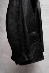 1960's French Vintage Fireman Leather Jacket 法國古著消防員皮衣夾克