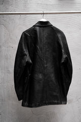 1960's French Vintage Fireman Leather Jacket 法國古著消防員皮衣夾克
