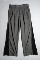 (J) Ban Restructure Zipper Suit Pants wide-leg zipper suit pants