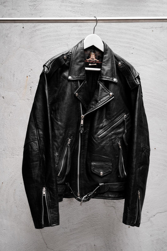 1970's VANGUARD Vintage Leather Biker Jacket 古著騎士皮衣夾克