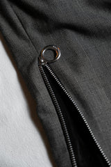 (J) Ban Restructure Zipper Suit Pants wide-leg zipper suit pants