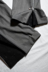 (J) Ban Restructure Zipper Suit Pants wide-leg zipper suit pants