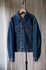 Levi's 1970's 70505 Big E Type III Denim Trucker Jacket Blanket Lined 70s vintage denim jacket American made blanket lining