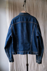 Levi's 1970's 70505 Big E Type III Denim Trucker Jacket Blanket Lined 70s vintage denim jacket American made blanket lining