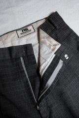 (L) Ban Restructure Zipper Suit Pants wide-leg zipper suit pants