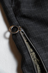 (L) Ban Restructure Zipper Suit Pants wide-leg zipper suit pants