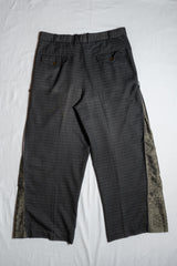 (L) Ban Restructure Zipper Suit Pants wide-leg zipper suit pants