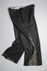 (L) Ban Restructure Zipper Suit Pants wide-leg zipper suit pants