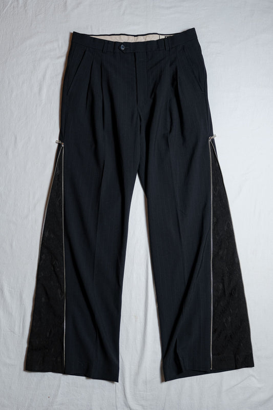 (P) バンリストラクチャジッパースーツパンツ