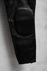 1980's-90's MODEKA Vintage Leather Motor Racing Pants 德國古著高腰重機皮褲