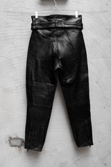 1980's-90's MODEKA Vintage Leather Motor Racing Pants 德國古著高腰重機皮褲