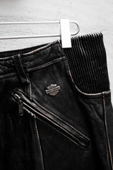 Harley Davidson Vintage Leather Motorcycle Pants 哈雷·戴維森 古著真皮機車褲