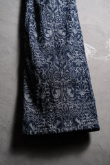Paisley Jacquard Denim Flared Jeans 古著圖騰緹花丹寧喇叭褲