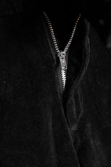 日本のヴィンテージ ブラック ベルベット フレア パンツ