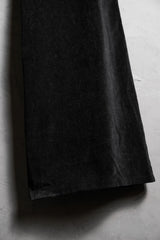 日本のヴィンテージ ブラック ベルベット フレア パンツ