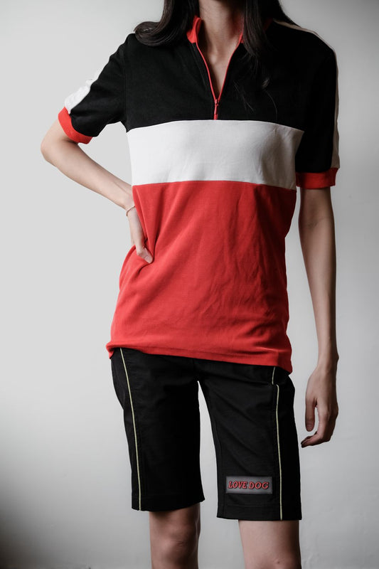 Vintage GONSO Sportmoden 1/4 Zip Cycling Jersey Made in Western Germany