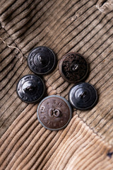 French Antique Animal Embossed Hunting Buttons Set 法國古董 動物浮雕狩獵扣