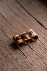 ハンドメイドレザーリング ハンドメイドレザーリング インレイペンダント フィンガースカーフセット