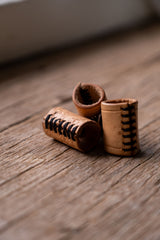 ハンドメイドレザーリング ハンドメイドレザーリング インレイペンダント フィンガースカーフセット