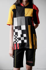 Vintage Bike o Bello 1/4 Zip checkerboard Cycling jersey