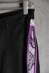 Remade Snake Print Zip Wide Leg Pants