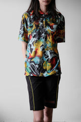 ヴィンテージ マルセル・クレール アブストラクト柄 サイクリングジャージ