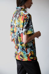 ヴィンテージ マルセル・クレール アブストラクト柄 サイクリングジャージ